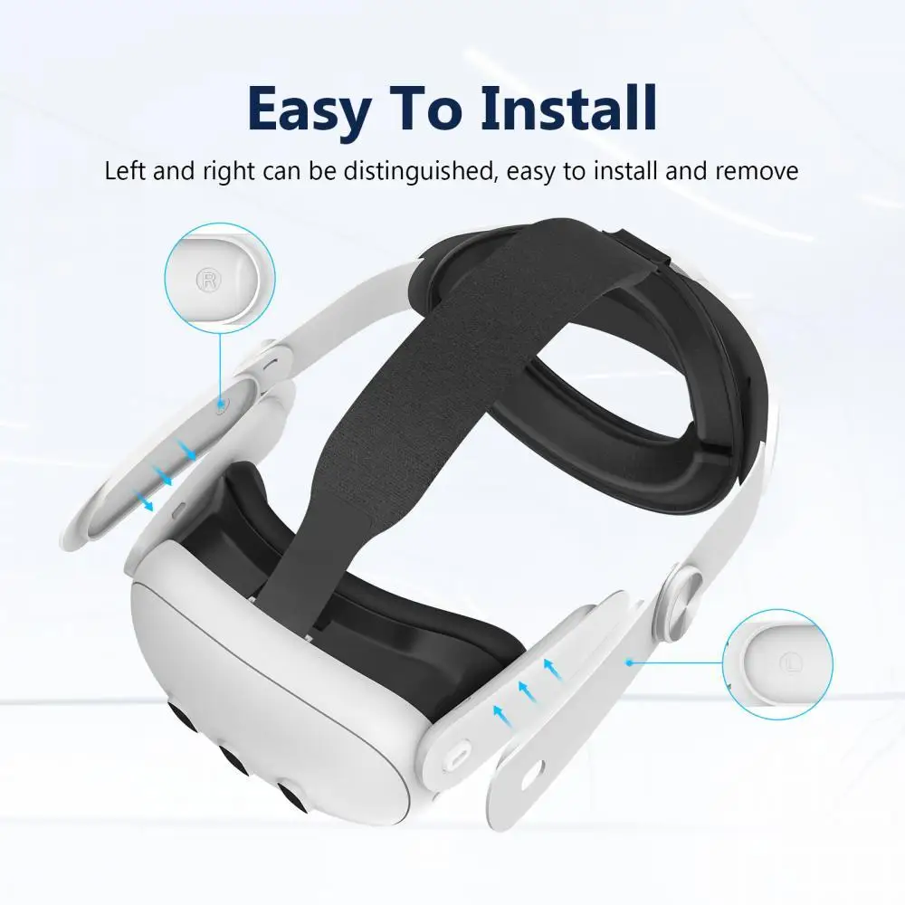 Adjustable Head Strap for Meta Quest 3S/Quest 3 VR Comfortable to Wear Headset Elite Strap for Meta Quest 3S VR Accessories
