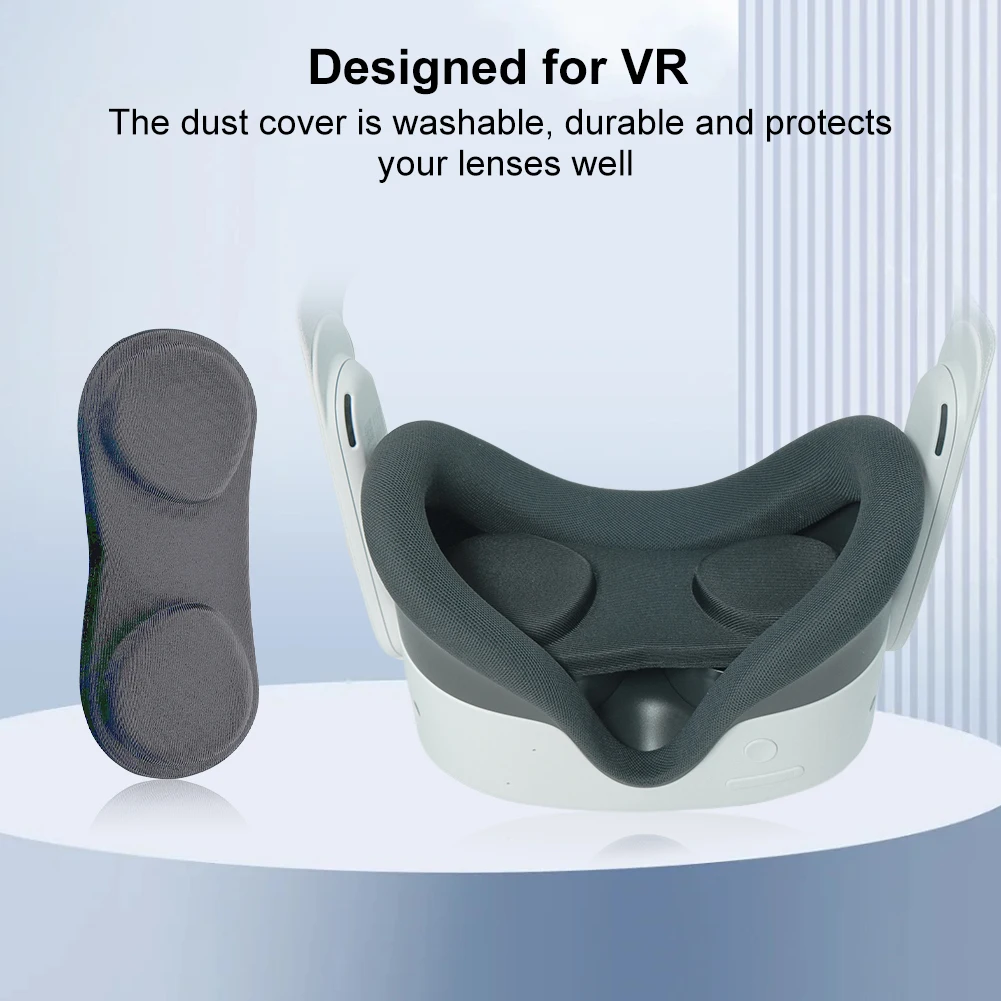 VR Lens Cover Anti-Scratch Lens Protective Cover Lens Cap Replacement for Meta Quest 3S/3/2/Pico4 Ultra VR Accessories