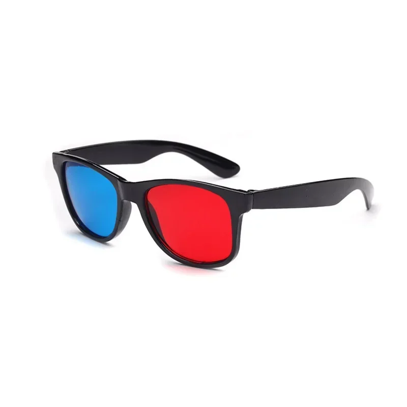 Universal 3D Glasses Black Frame Red Blue for Dimensional Anaglyph Movie Game DVD Black 3D Glasses