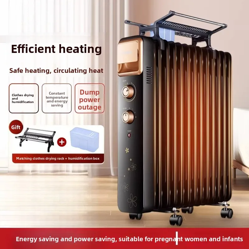 Electric radiator, oil-filled heater, household energy-saving fan heater, indoor heating, electric oil heater