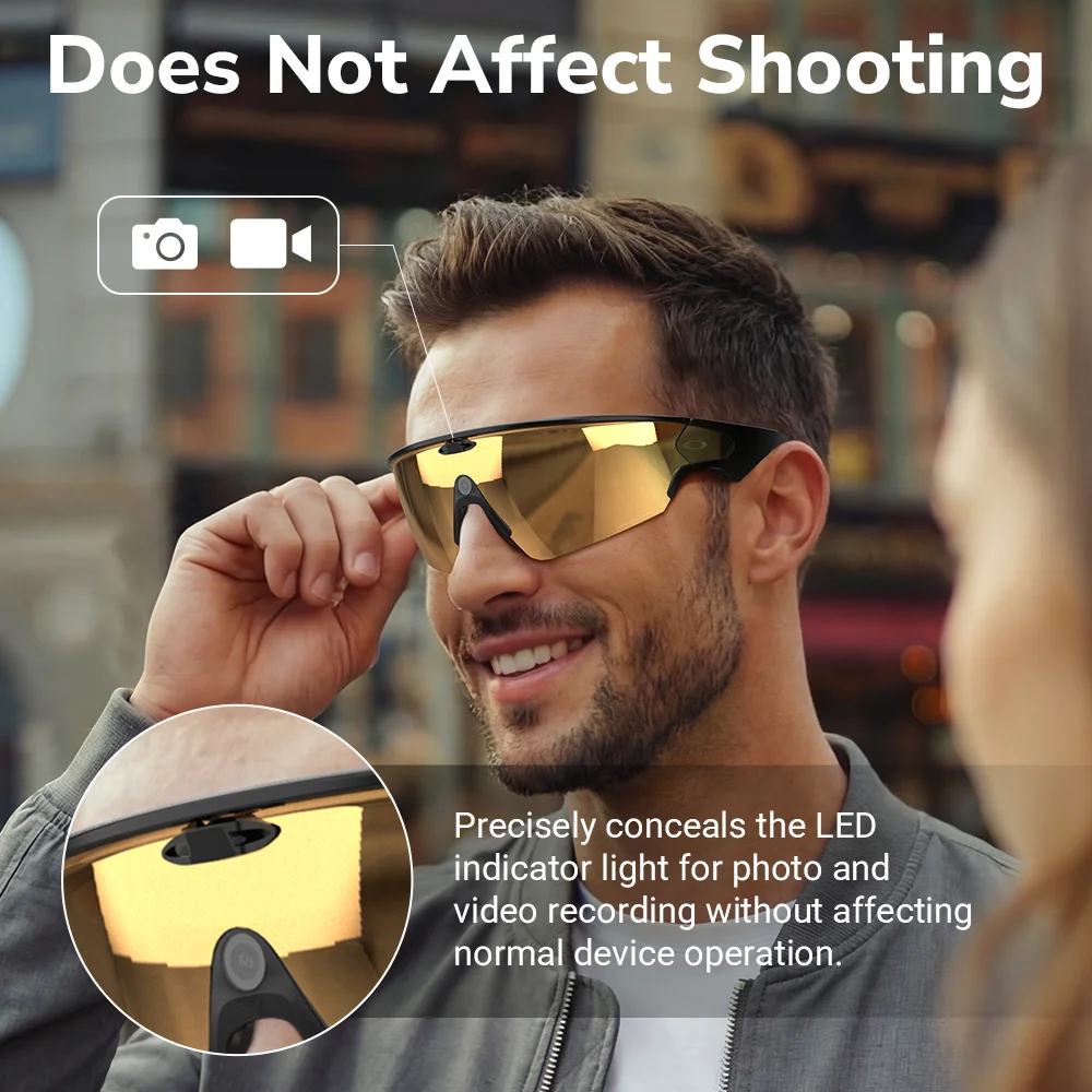 HiBloks LED Light Blocking Stickers For Oakley Meta Vanguard Smart Glasses Blackout LED Covers 10 PCS AI Glasses Accessories
