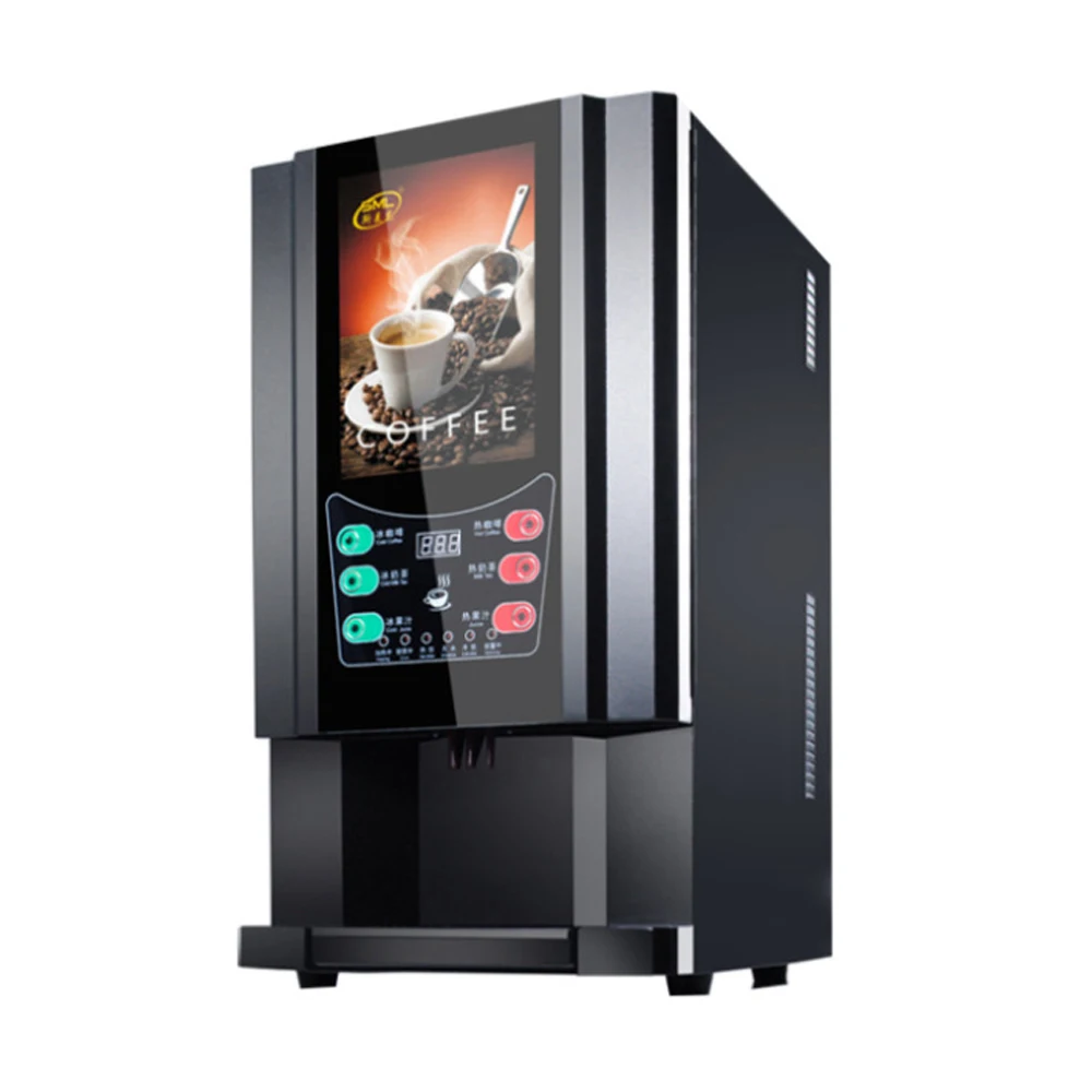 Instant Coffee Machine Commercial Automatic Office Coffee Drinks Machine Milk Tea One Machine(Hot and Cold Drinks