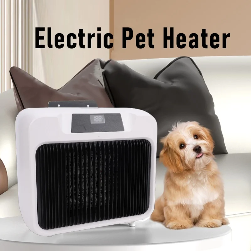 Desktop Wall Mount Pet Heater 120V US Plug Safe Small Warmer For Cat Dog Home Office Winter Warm Air Fan