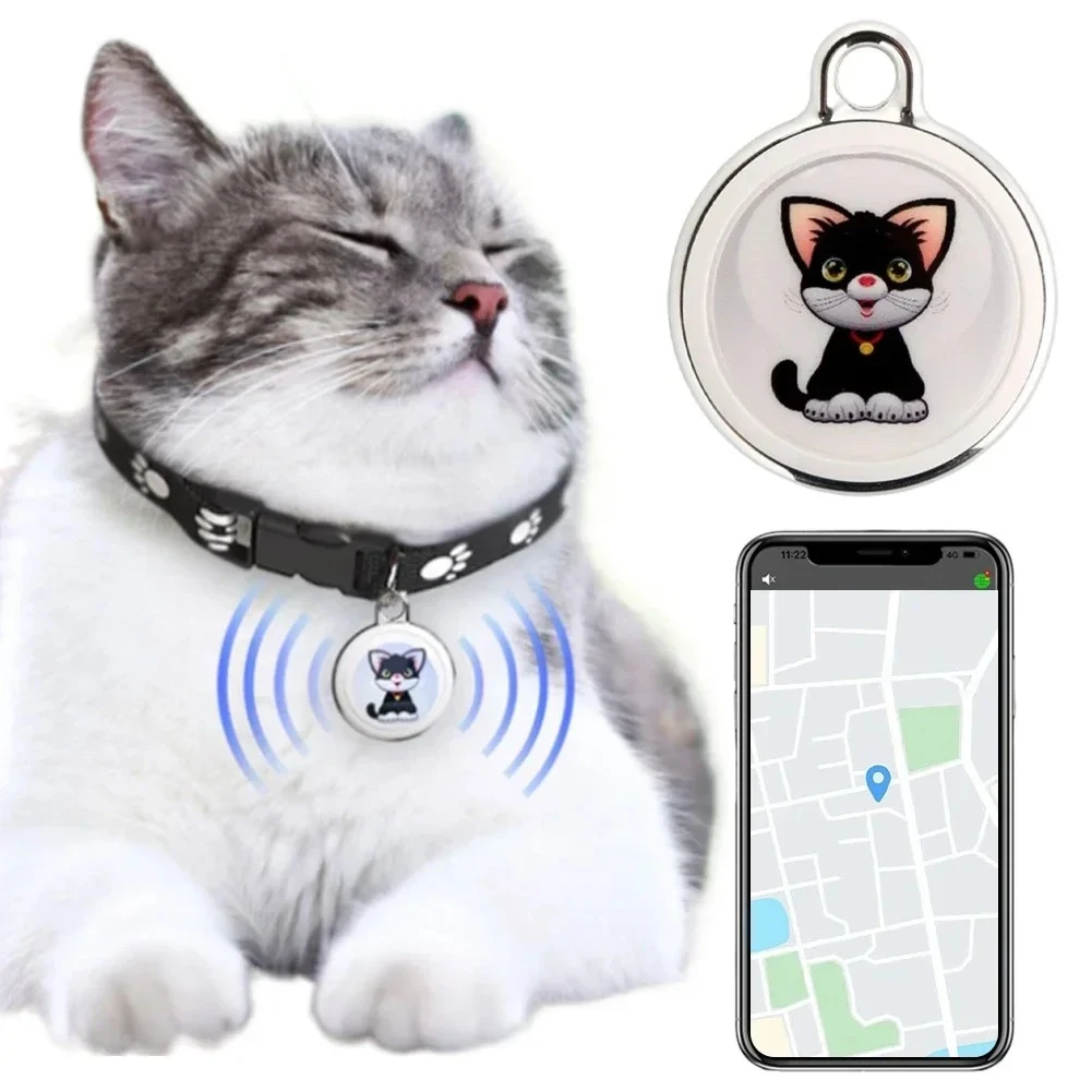 Pet Anti-Lost GPS Tracker Bluetooth-compatible Waterproof Smart Wearable Real-time Tracking Locator for Dog Cat Collar Tracking