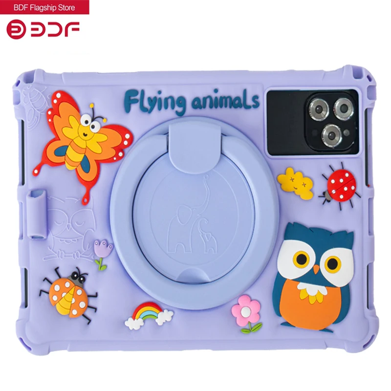 New 10.1-inch Kids Tablet 4G LTE Android 13 Go WIFI Octa Cor Processor 8GB RAM 64GB ROM Butterfly Case