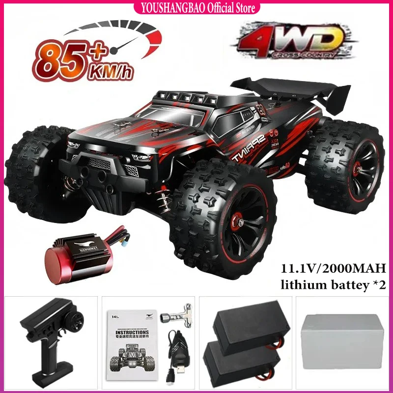 1:16 85 Kilometers Per Hour or 50 Kilometers Per Hour Four-wheel Drive LED Remote Control Car High-speed Drift 4x4 Truck Vs. SCY
