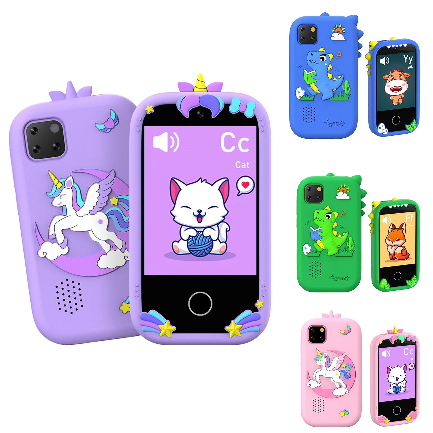 New Children Smart Phone Educational Toy 2.8 inch Touch 16Game Music Player Seflie Baby Phone for Kid 3-12 Years Brithday Gifts