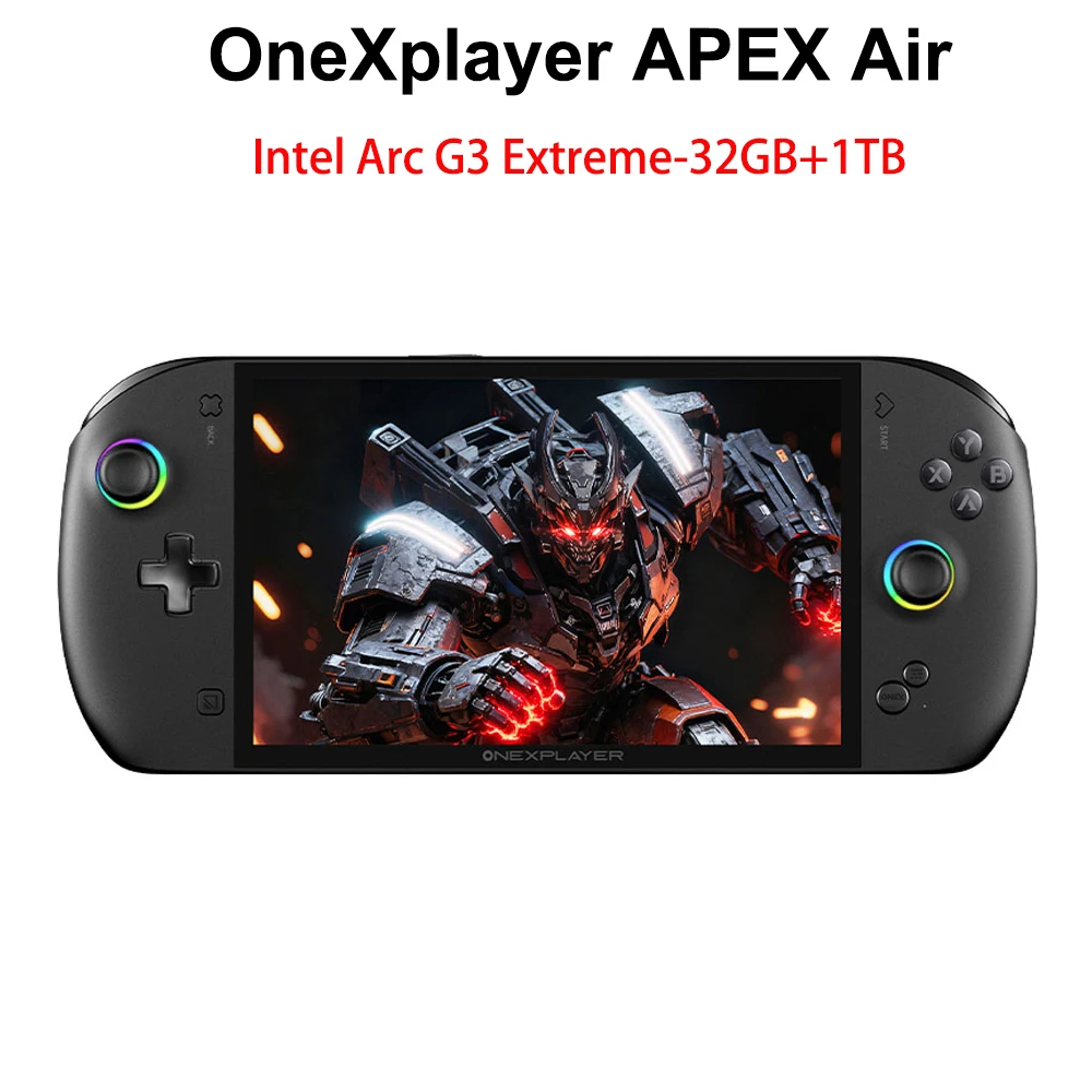 OneXPlayer Apex Air Intel Arc G3 Extreme Handeld Game Console 8-Inch 120Hz LCD Display 32GB 1TB Gaming Laptop Fingerprint Unlock