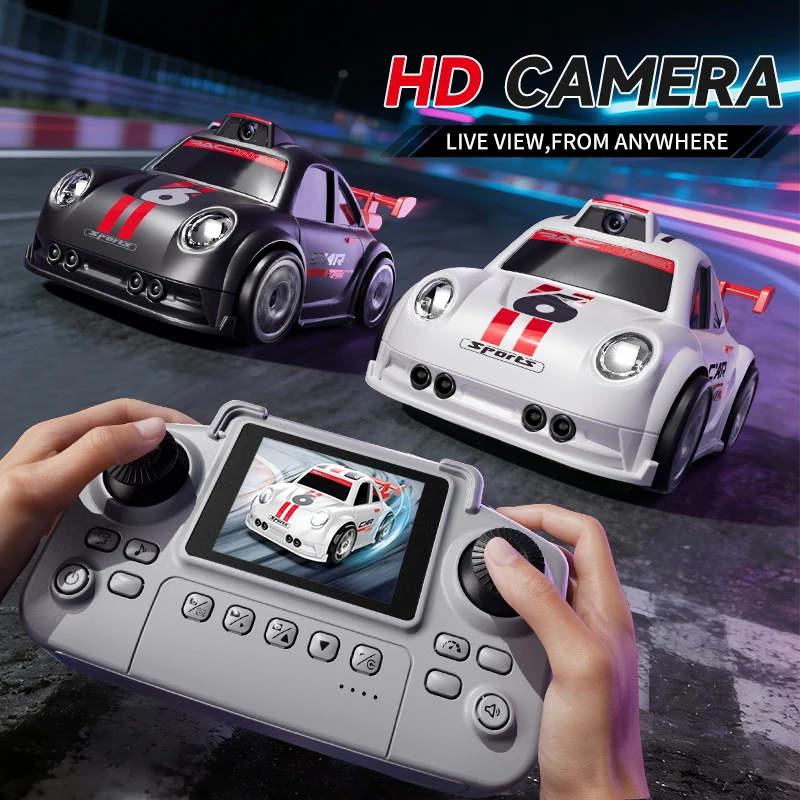 2026 New C6 RC Drift Car with Dual Mode Lights Sound Camera Screen Control Car Smart Induction Following Children's Toys Gift