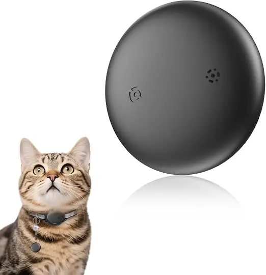 Smart Bluetooth Locator Anti Lost Tracking Tag Compatible Positioning Tracker Wearable Device for Pet Collar Key Bag Searching