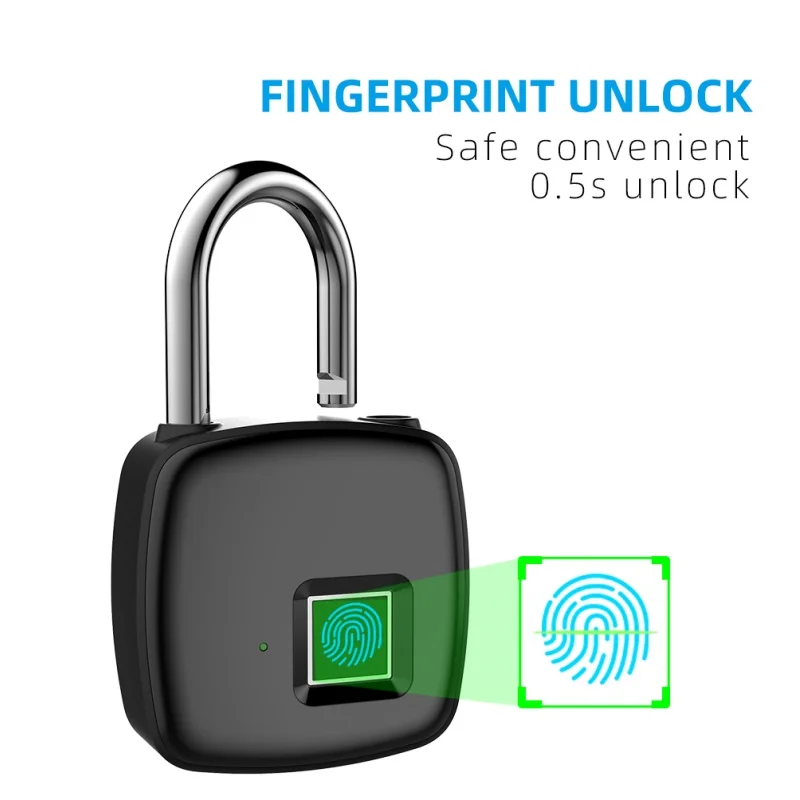 P3 Remote Control tuya smart lock door padlock fingerprint keyless Bluetooth warehouse home luggage security electronic Locker