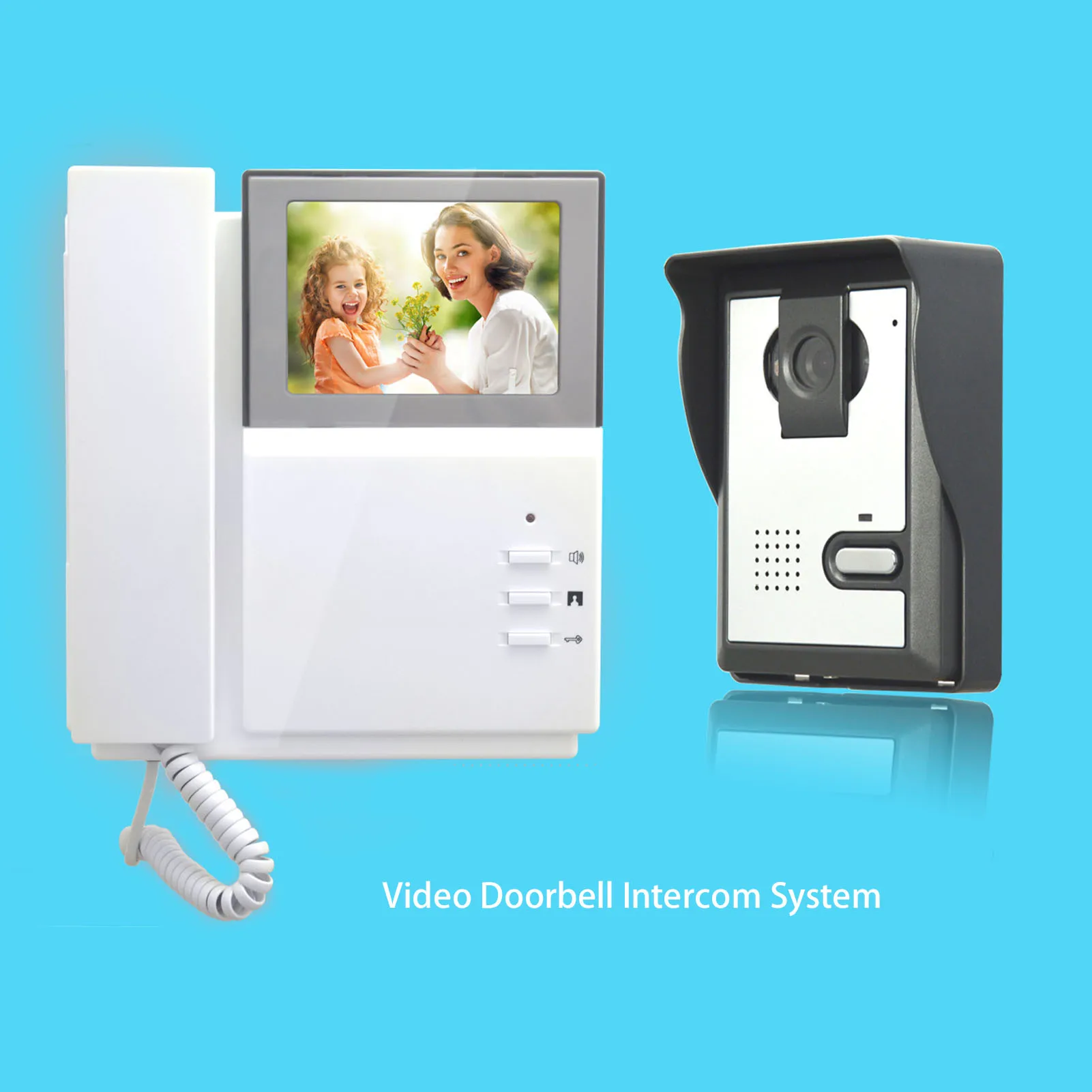 Video Doorbell Intercom System Low Power Consumption 4.3 Inch Color Digital LCD Anti Interference for Apartment