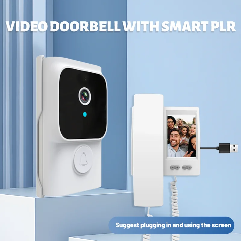4.3Inch IPS Screen Wireless Video  Door Phone  Intercom Visual  Doorbell Peephole Viewer Door Camera