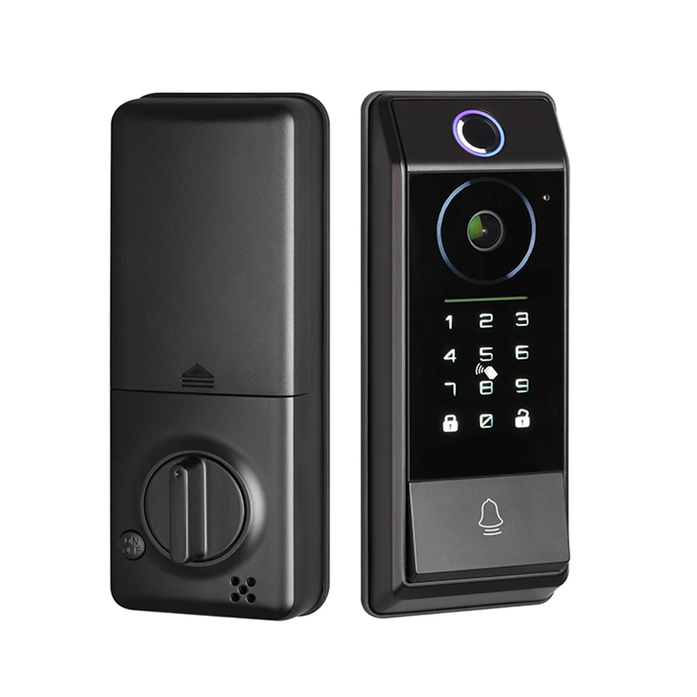 Camera Video Intercom Smart Deadbolt Door Lock TTlock wifi Tuya WiFi Phone detect Fingerprint Code Home Digital Door Lock